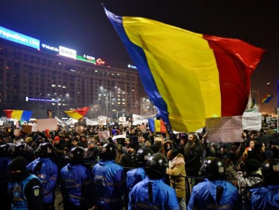 Protests in Bucharest Photo by BREITBART LONDON